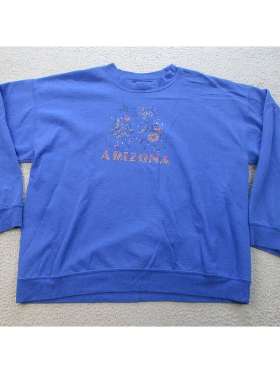 Gildan Other - Arizona Sweatshirt Mens Extra Large Tourist Souvenir Sweater Blue Gildan Beaded